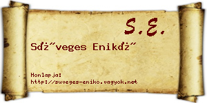 Süveges Enikő névjegykártya